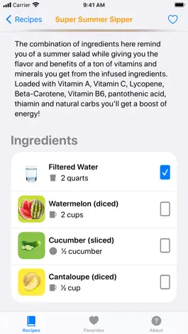 Game screenshot Fruit Infused Water Recipes hack