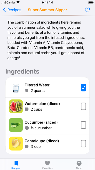 Screenshot #3 pour Fruit Infused Water Recipes