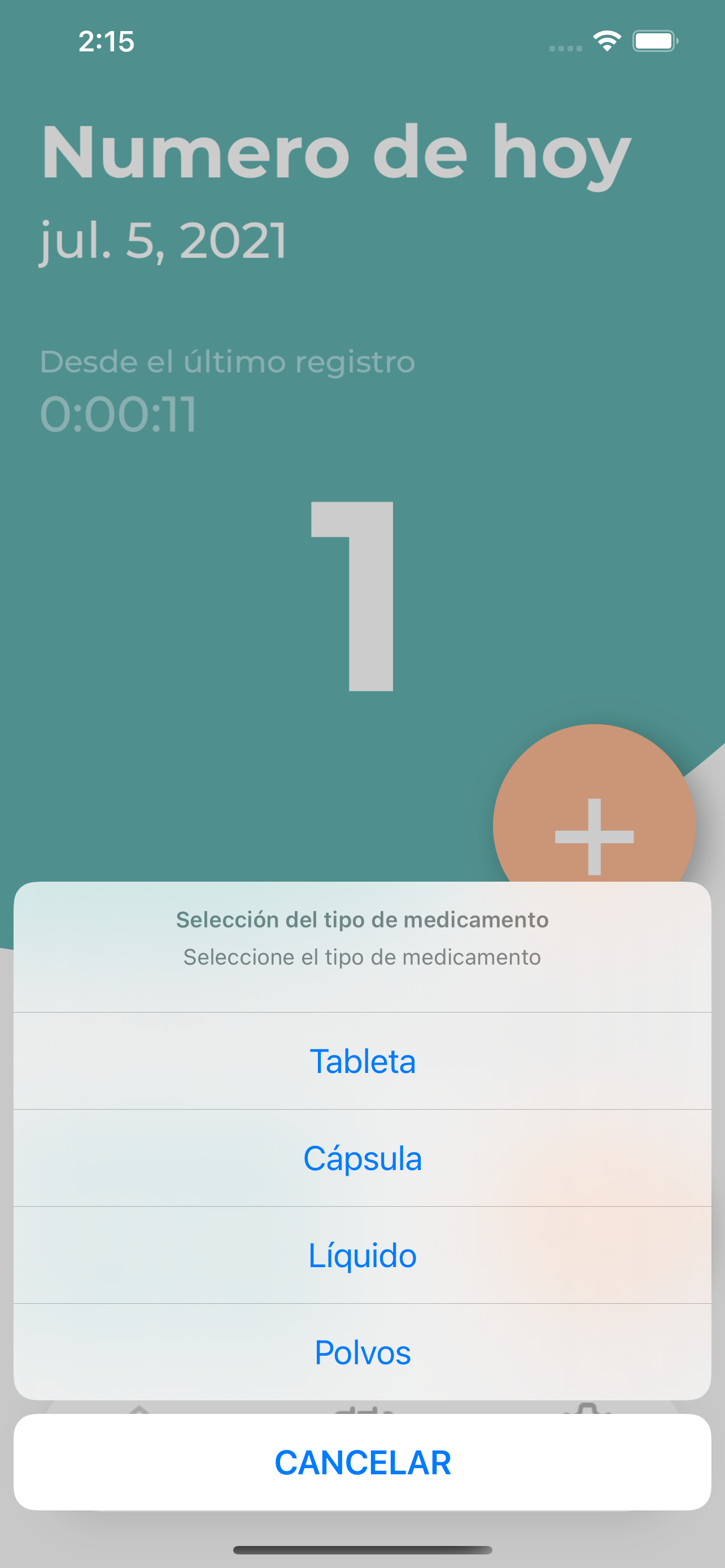 Registro de estreñimiento