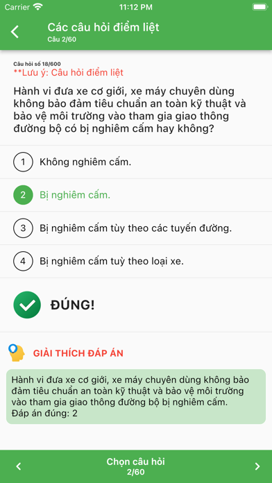 Ôn thi bằng lái Screenshot