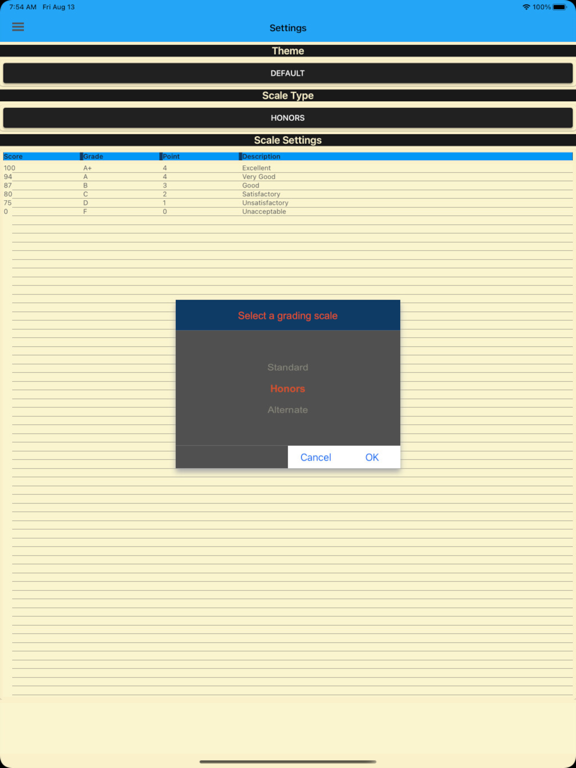 Easy Grader Tool iPad screenshot 5 - Education app