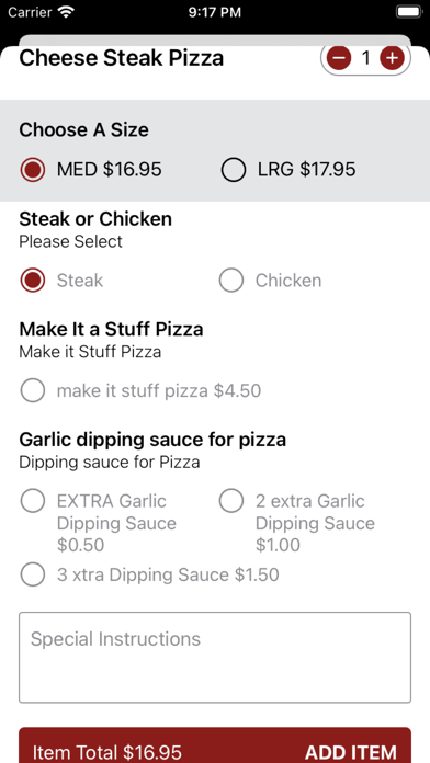 Fratelli's Pizza - Restaurant Screenshot