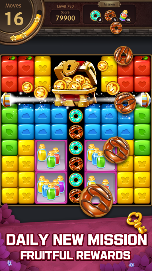 #4. Fruits Blast® : Puzzle (iOS) By: Super Day