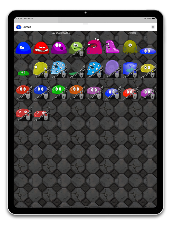 Screenshot #4 pour Blobs & Slimes Stickers