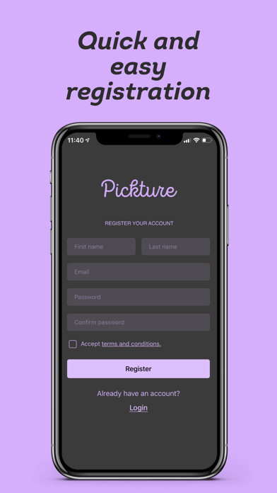 Pickture - Find a photographer Screenshot