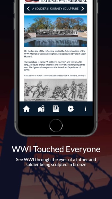 WWI Memorial Virtual Explorer Screenshot