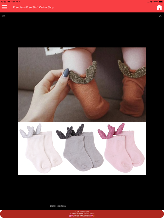 Freebies App iPad screenshot 8 - Shopping app