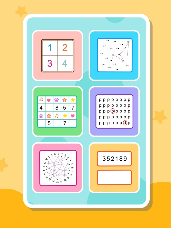 Baby Schulte Grid Game