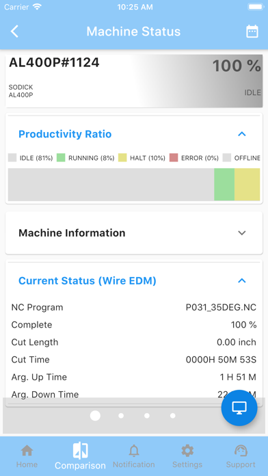 Sodick IoT Screenshot