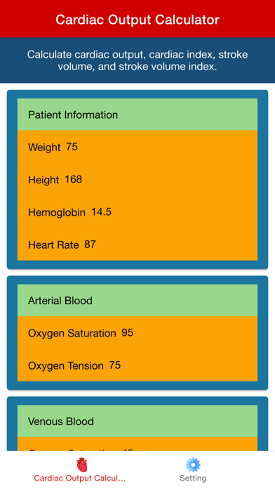 Cardiac Output Calculatorのおすすめ画像1