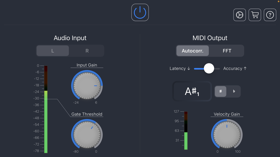 #1. A2M real-time Audio to MIDI (macOS) 由: Nilson Ltd.