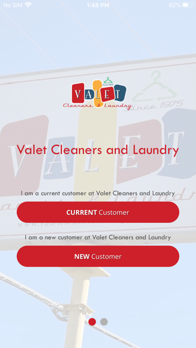 Valet Cleaners and Laundry Screenshot