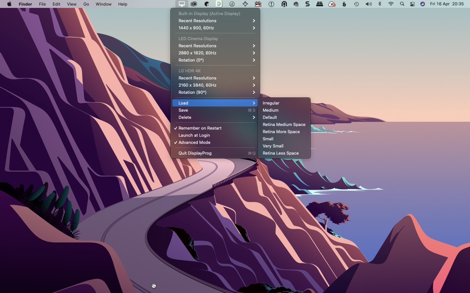 #3. DisplayProg (macOS) Podle: Balasubramanian Ramanathan