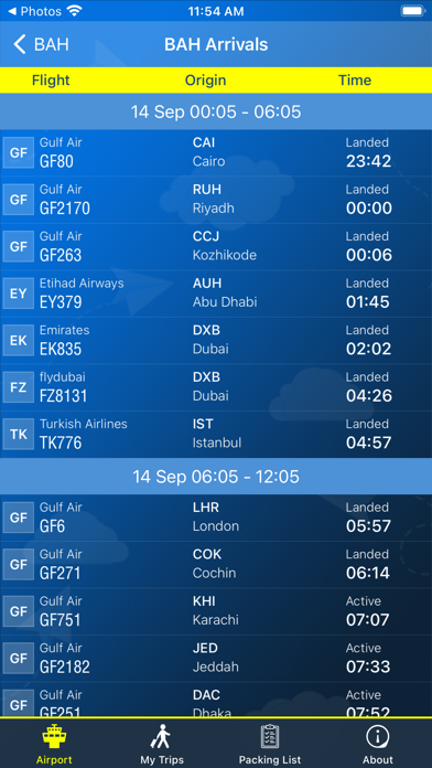 Screenshot #2 pour Bahrain Airport Info + Radar