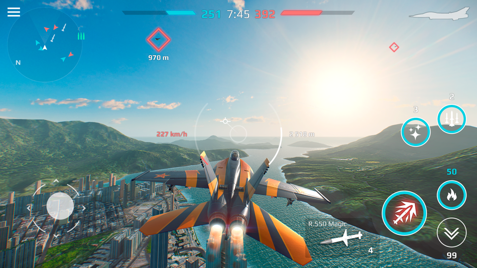 #5. Sky Combat: Planes PVP Online (iOS) 由: Azur Interactive Games Limited