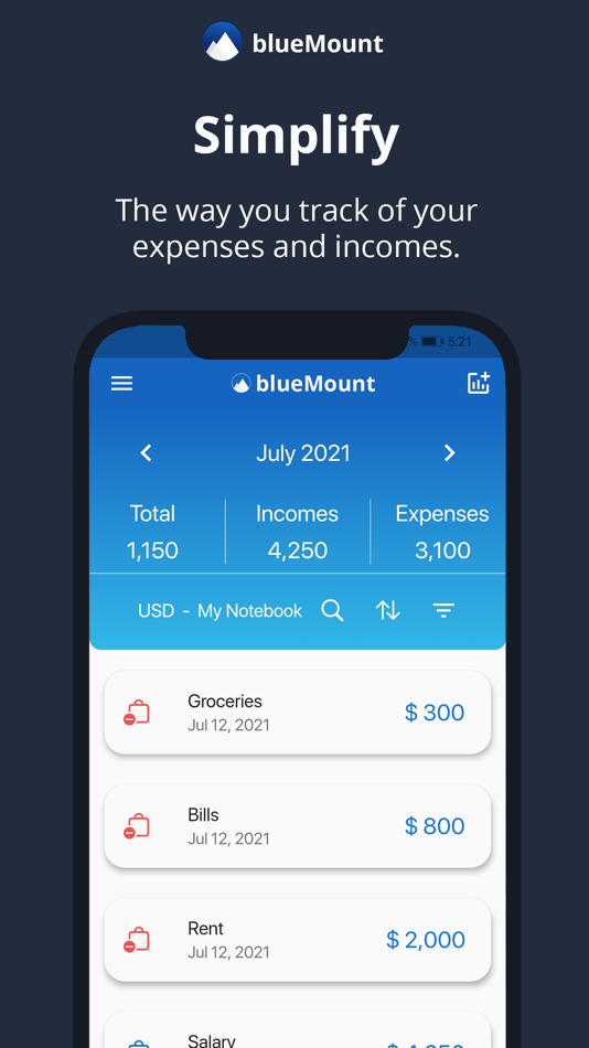 BlueMount - Money manager - 1.6.6 - (iOS)