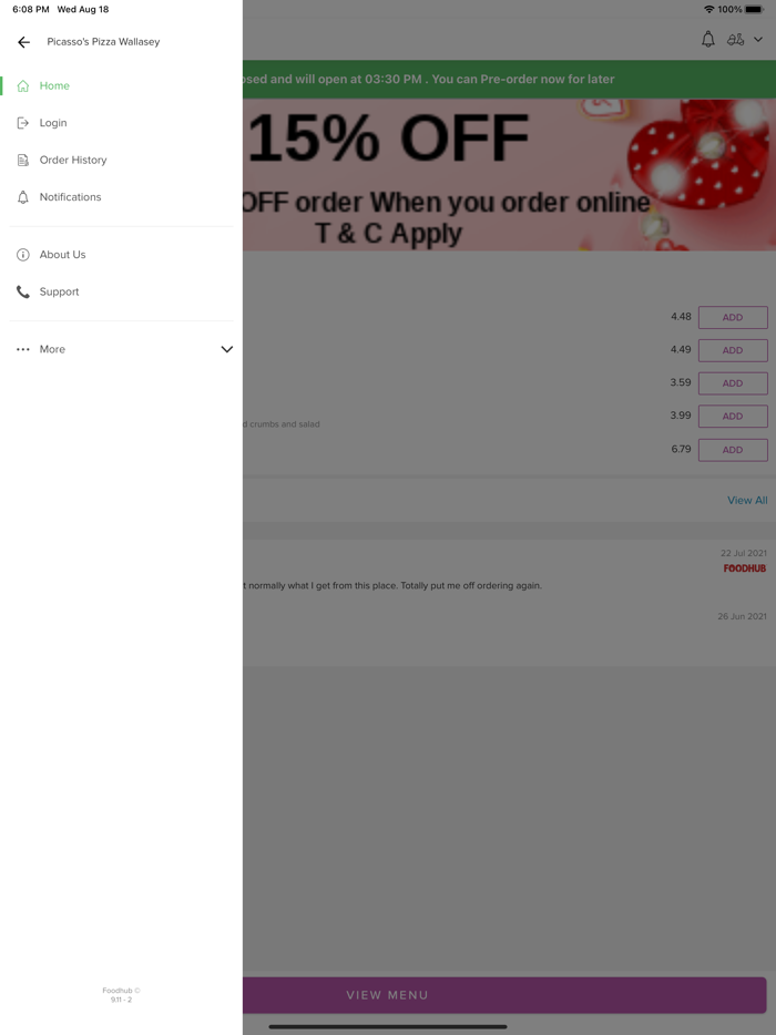 Picassos Pizza Wallasey