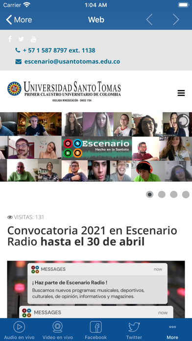 Escenario Radio Screenshot