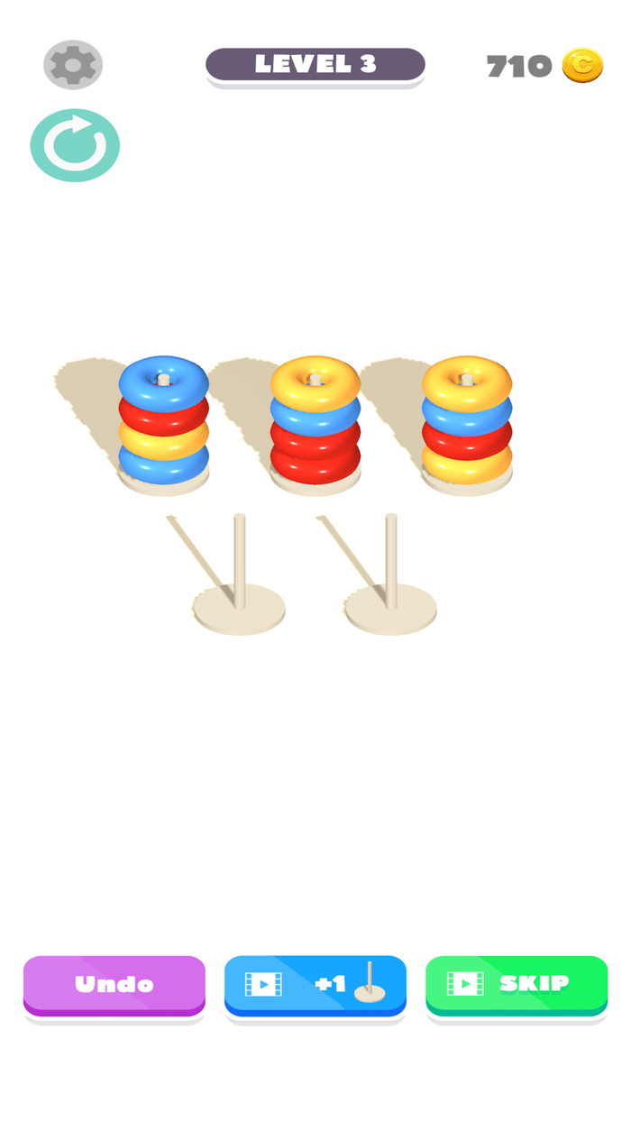 Hoop Puzzle - Sort them all