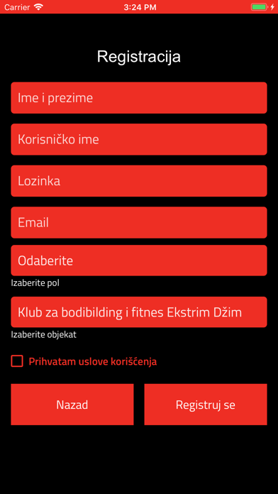 Extreme gym teretana Screenshot