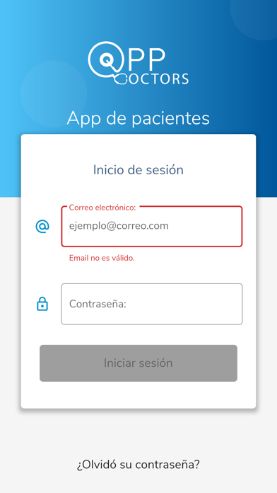 AppDoctors Patient Screenshot