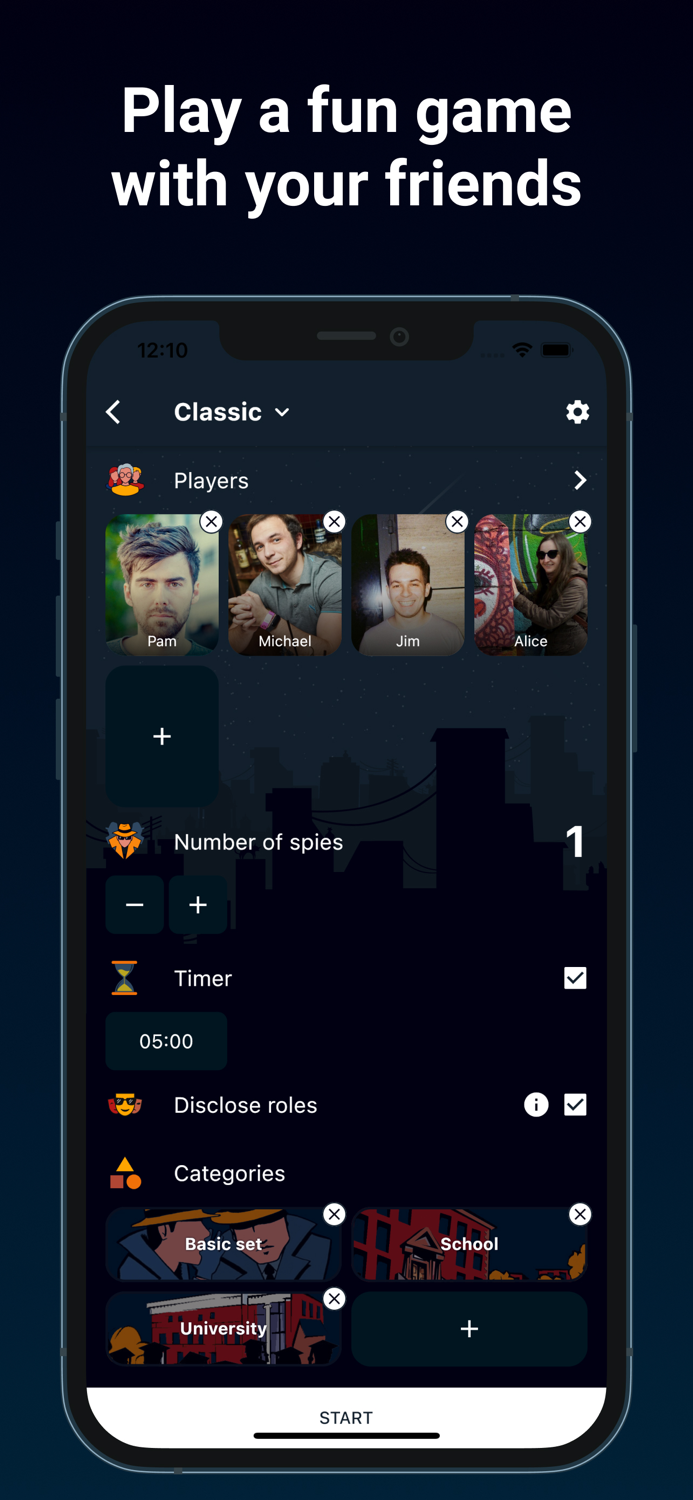 Spy - the game for a company