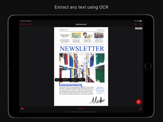 PDF Eye Pro Scanner iPad app afbeelding 6