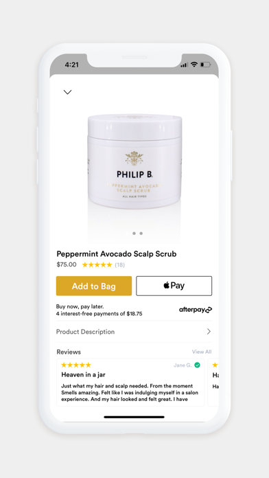 Philip B. Botanicals Screenshot