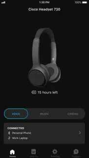 cisco headsets iphone screenshot 1