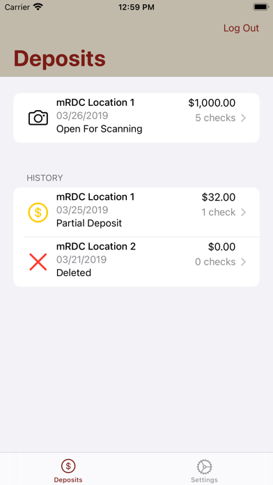First Northern Bank mRDC Screenshot