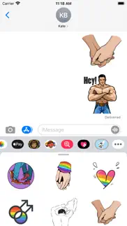 pride gay guy stickers iphone screenshot 1