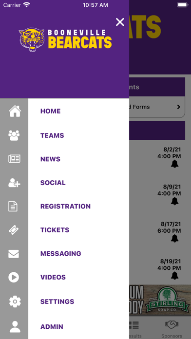 Booneville Bearcats Athletics Screenshot
