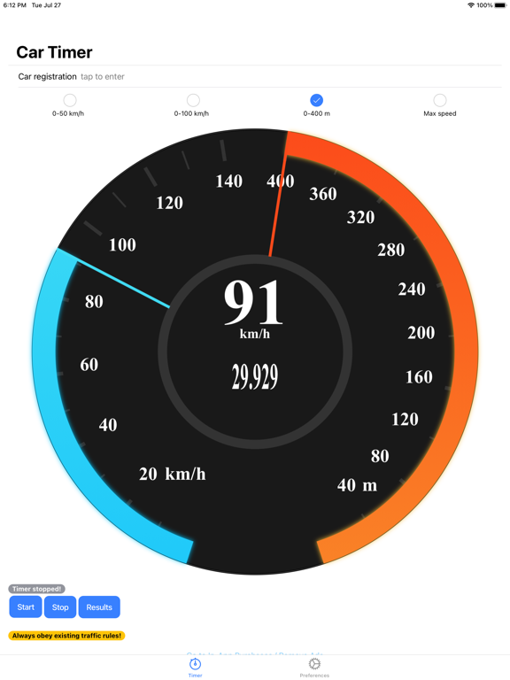 Screenshot #6 pour Car Timer: test de vitesse