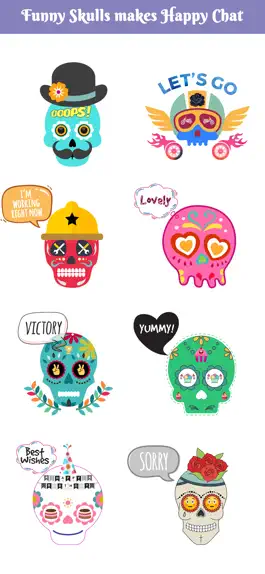 Game screenshot Animated Funny Skull Emoji apk