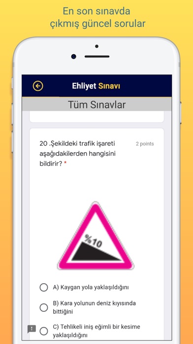 Ehliyet E-Sınav Soruları Screenshot