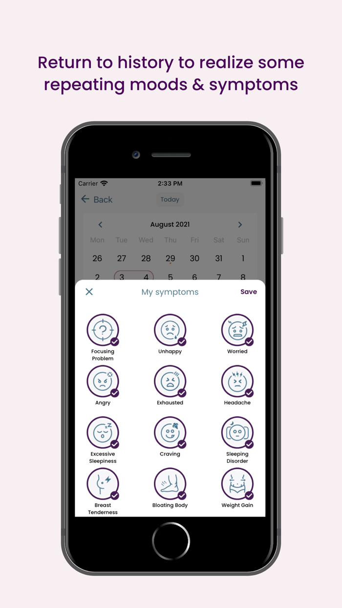 Triwi Women’s Health Calendar