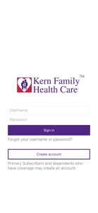 Kern Family Health Care LINK screenshot #1 for iPhone
