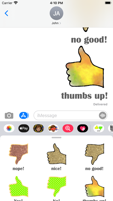 thumbs up down stickers Screenshot