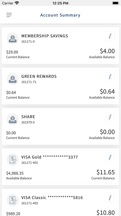 Cooperative Center FCU Screenshot