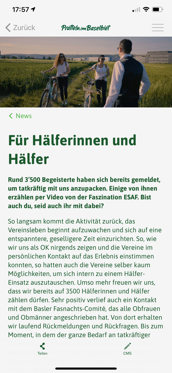 Helfer App ESAF 2022