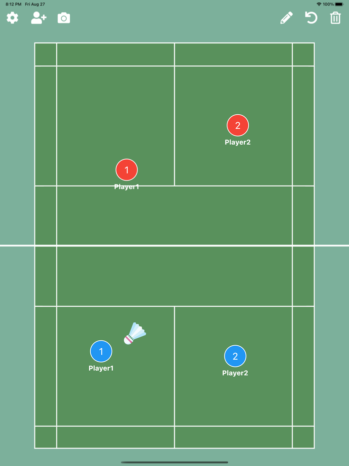Badminton Tactic Board