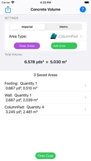concrete volume assistant iphone screenshot 1