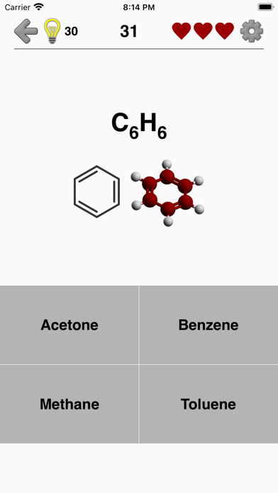 Chemical Substances: Chem-Quiz screenshot 2