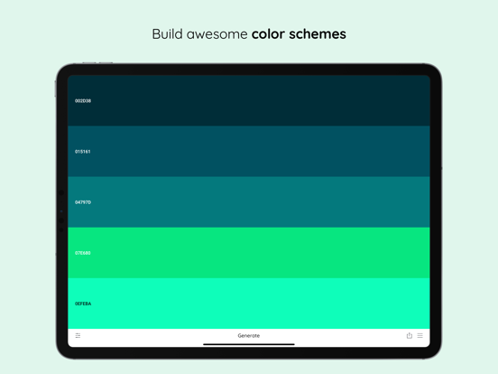 Boreal - Build color schemes! iPad app afbeelding 1