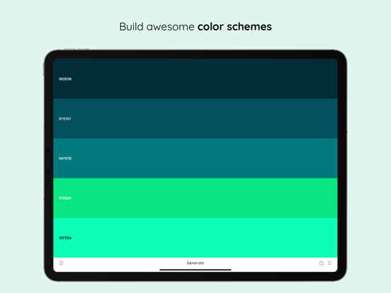Color Palettes - Boreal iPad app afbeelding 1