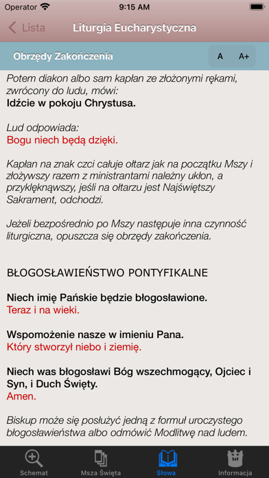 Msza Święta Screenshot