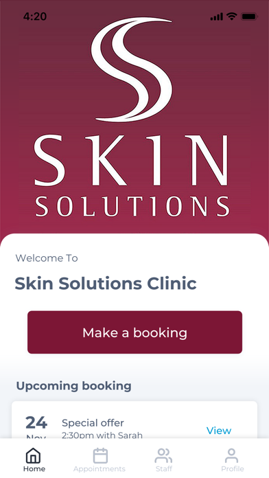 Skin Solutions Clinic Screenshot