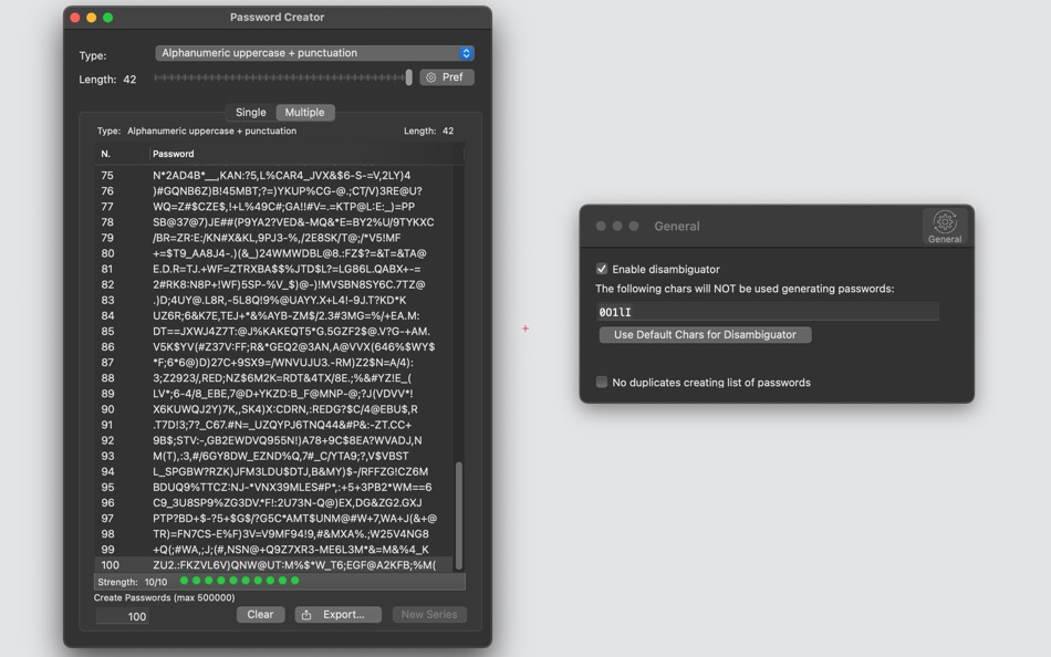 #1. Password Creator (macOS) 由: Roberto Panetta