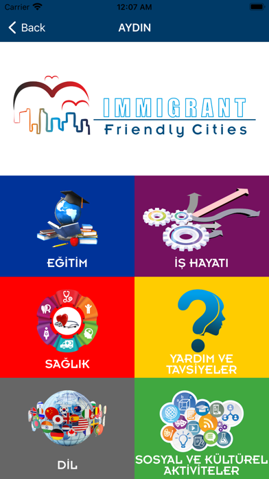 Immigrant Friendly Cities Screenshot