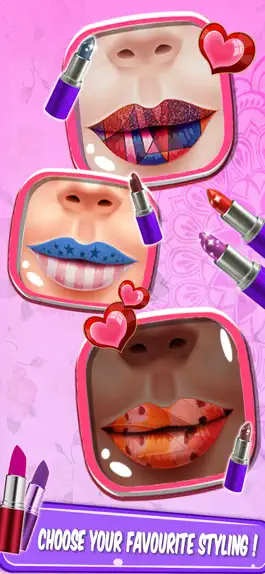 Game screenshot Искусство макияжа губ своими р hack